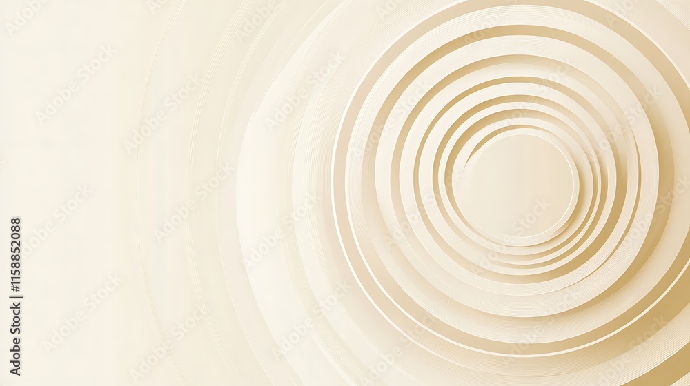 Abstract Spiral Beige Design: A Creamy Swirl of Circles Abstract Spiral Beige Design: A Creamy Swirl of Circles