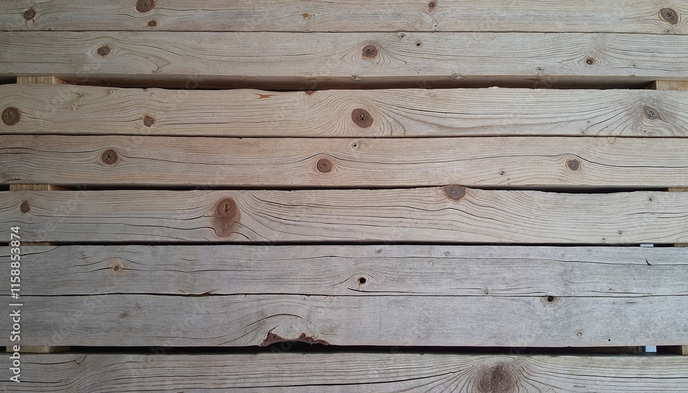 Naklejka premium Weathered driftwood planks for rustic background and design