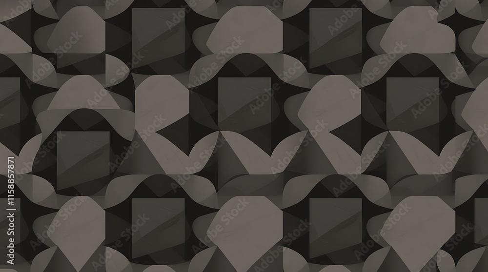 Abstract Monochrome Geometric Pattern Abstract Monochrome Geometric Pattern