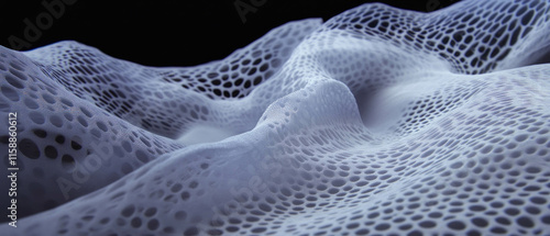 Exploring intricate abstract patterns formed in sand dunes under soft lighting photo