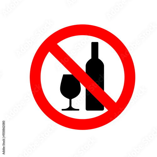 no alcohol sign