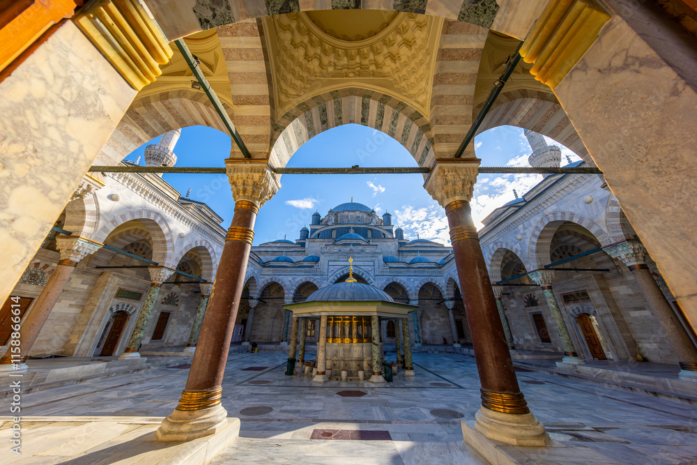 Beyazit Mosque - 16th century Ottoman imperial mosque as seen from the Beyazıt Square (Freedom Square).