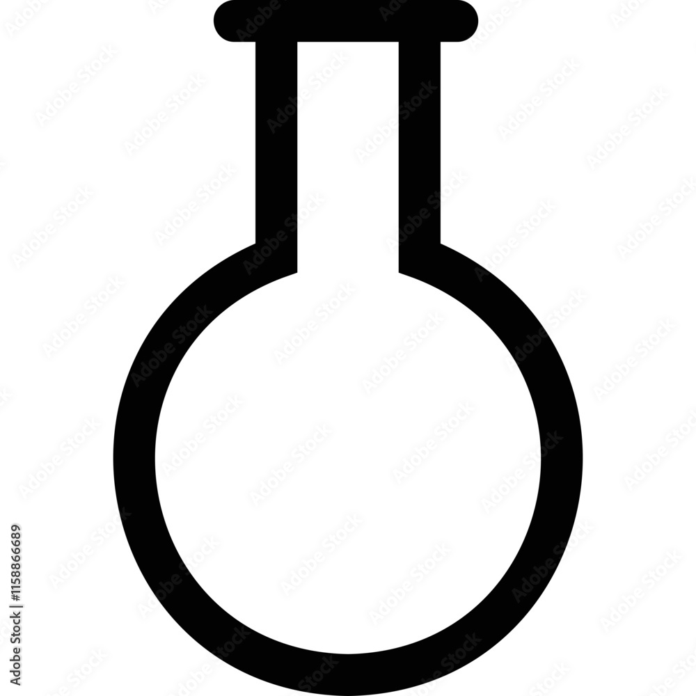 simple vector icon laboratory vial simple vector icon laboratory vial