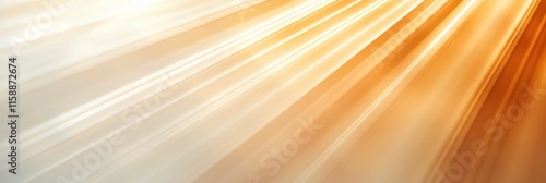 A bright orange and white striped background with a sunbeam shining through it