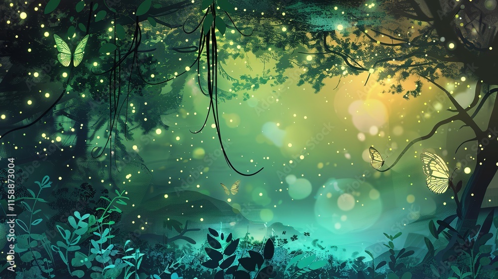 Fototapeta premium Backdrop fairy texture overlay fantasy background