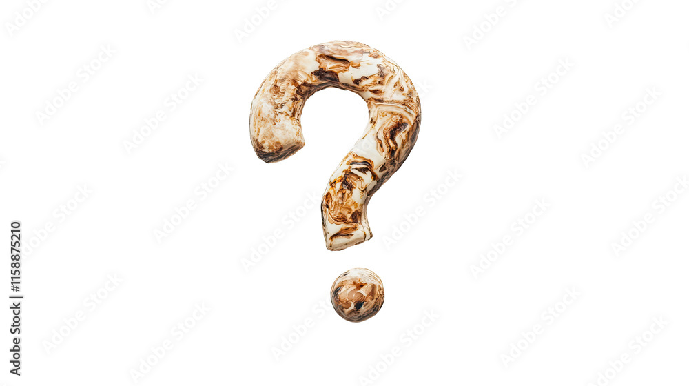 Obraz premium Question mark isolated on white transparent background