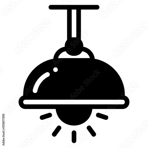 Ceiling lamp icon