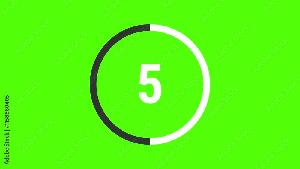 10 seconds countdown timer on green screen 10 seconds countdown timer on green screen