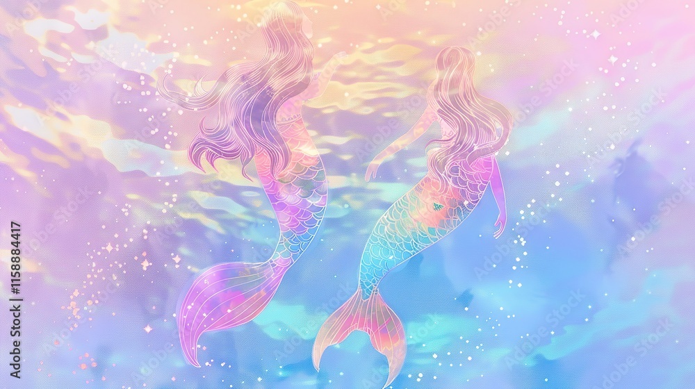 Pastel_mermaid_holographic_fantasy_texture_background Pastel_mermaid_holographic_fantasy_texture_background