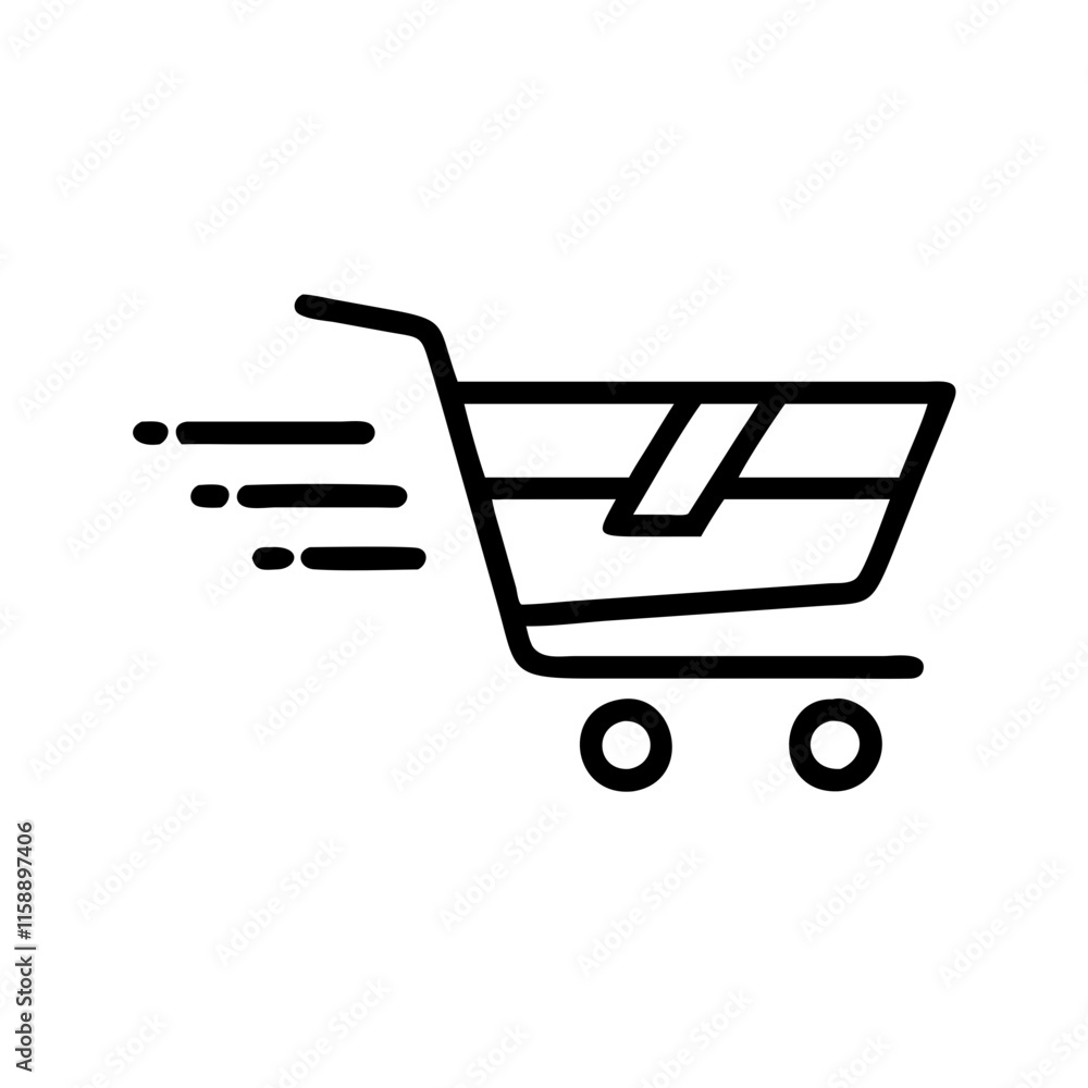 vector shopping icon vector shopping icon