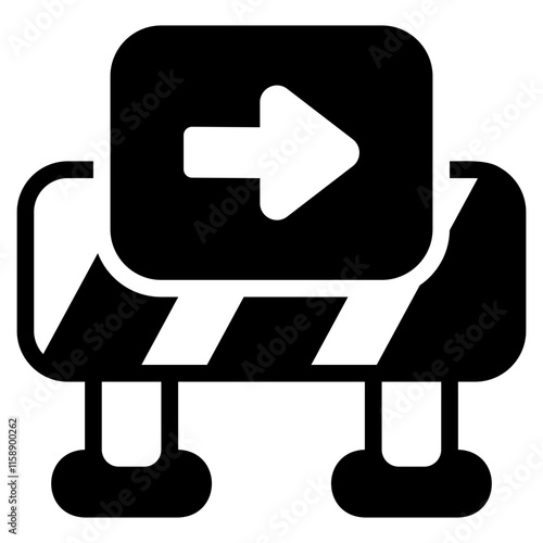 Road block icon