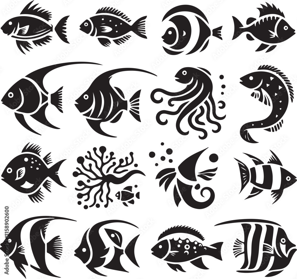  Fish Vector Illustrations for Ocean and Marine Designs