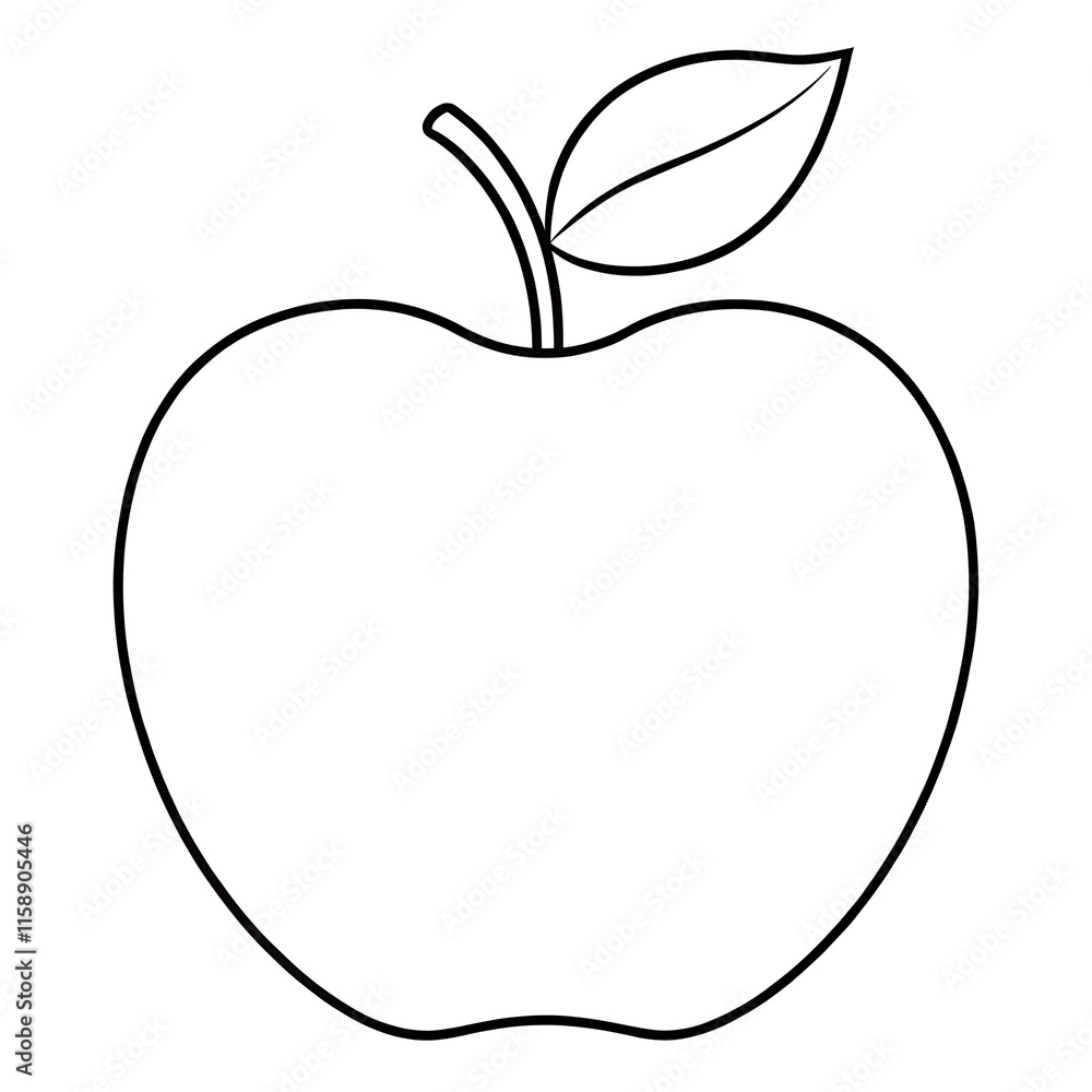 coloring page with apple coloring page with apple
