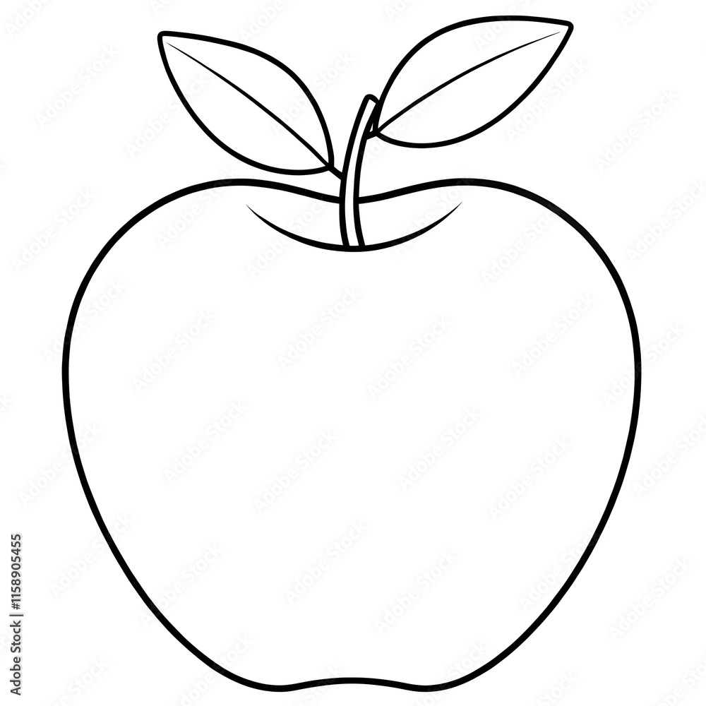 coloring page with apple coloring page with apple