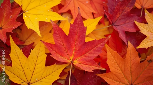 Wallpaper Mural Autumn's Vibrant Palette: Golden Leaves, Maple Trees, and the Rich Colors of Fall in Nature's Seasonal Transition Torontodigital.ca