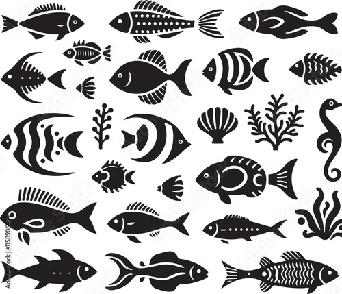  Fish Vector Illustrations for Ocean and Marine Designs