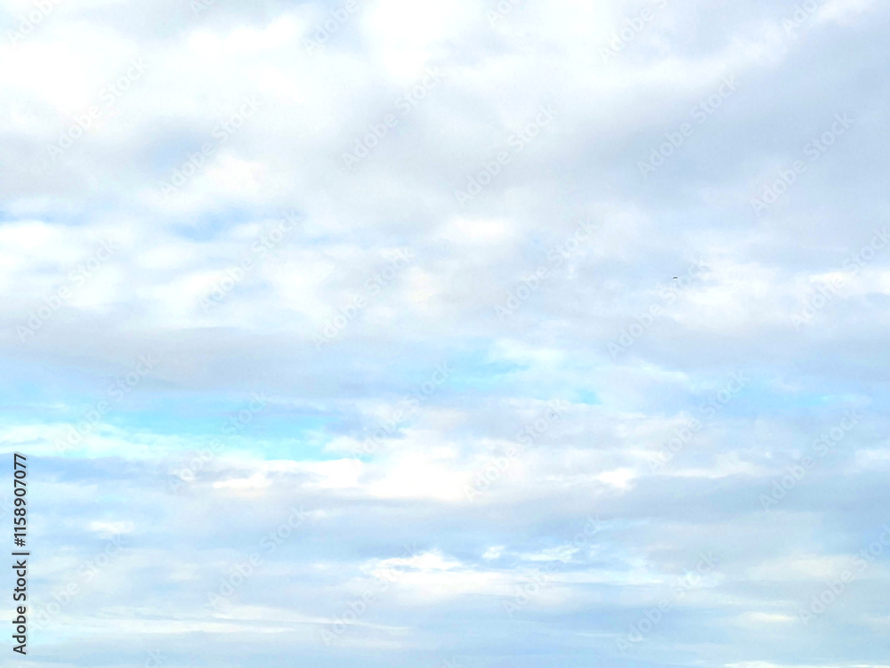 White Fluffy Clouds in a Blue Sky Skyscape White Fluffy Clouds in a Blue Sky Skyscape