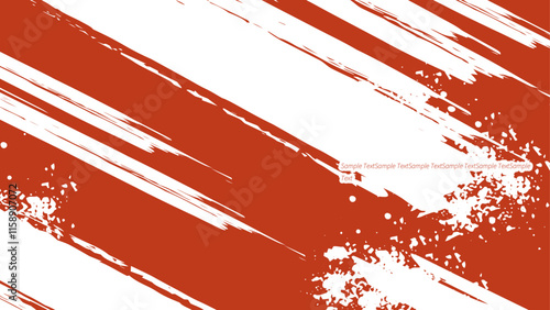 赤のブラシストロークが特徴のグランジ背景素材