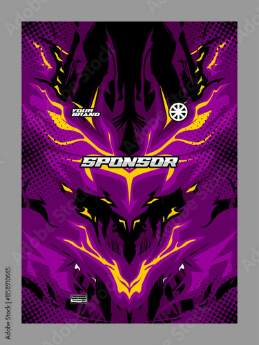 Abstract concept of your jersey pattern template for printing or sublimation sports uniforms football volleyball basketball e-sports cycling and fishing