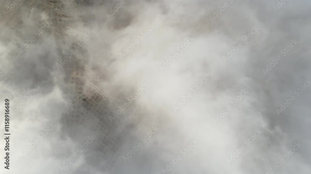 Cloudy Scenery Aerial View Cloudy Scenery Aerial View