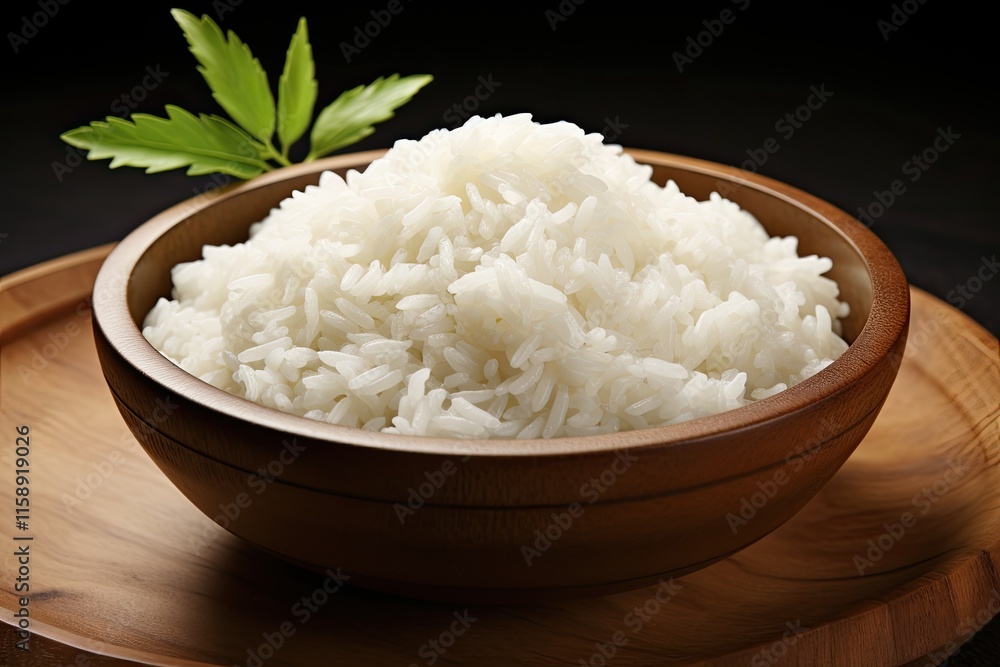 Concept of food white rice in a bowl Concept of food white rice in a bowl