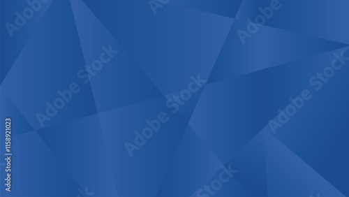 Dynamic blue polygonal gradient background, abstract seamless pattern or web design.