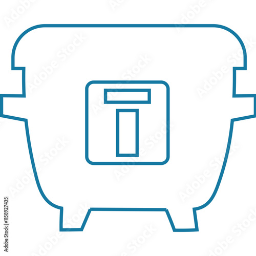 Multicooker, kitchen, appliance icon