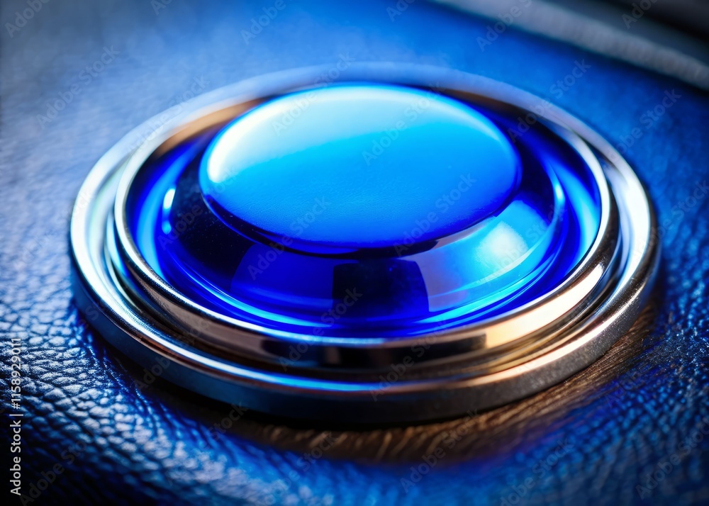 Blue Shiny Button Action Shot: Close-up Photography, Glowing, Reflective, Click, Press, Interface, Digital, Technology, Sci-Fi, Futuristic, Metallic, Chrome, Jewel, Gem, High Resolution Blue Shiny Button Action Shot: Close-up Photography, Glowing, Reflective, Click, Press, Interface, Digital, Technology, Sci-Fi, Futuristic, Metallic, Chrome, Jewel, Gem, High Resolution