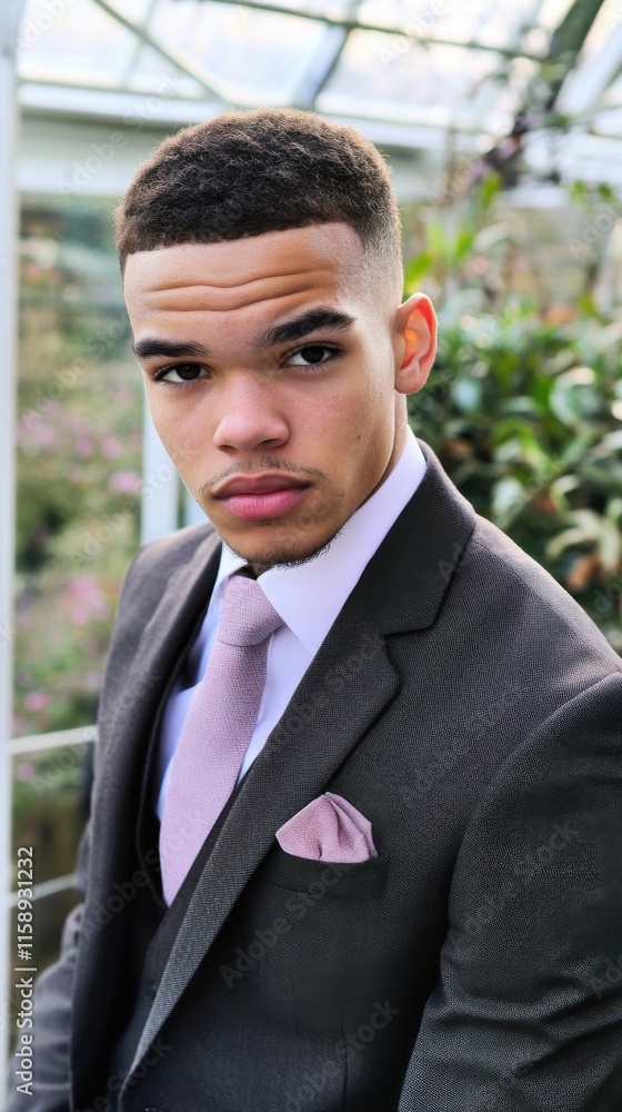 Dapper Young Gentleman Rocking a Suited Ensemble with a Classy Tie Dapper Young Gentleman Rocking a Suited Ensemble with a Classy Tie
