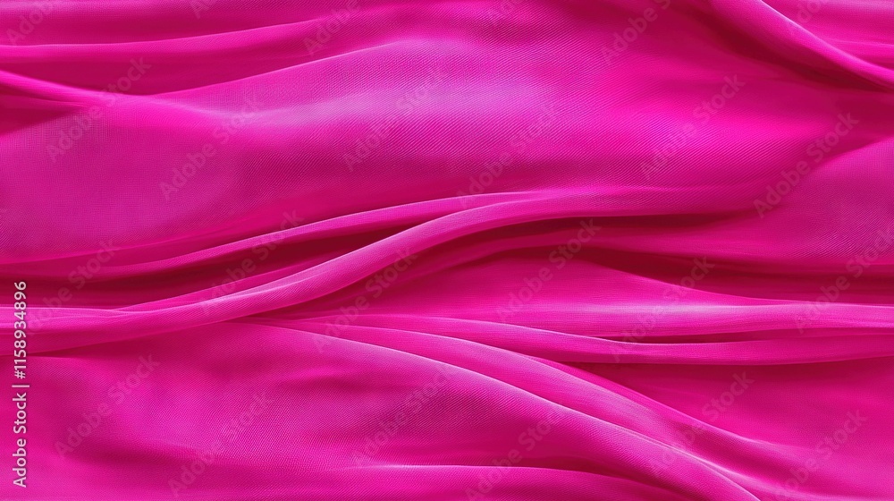 Fototapeta premium A close-up image of soft pink fabric layered over a long, flowy, wavy fabric