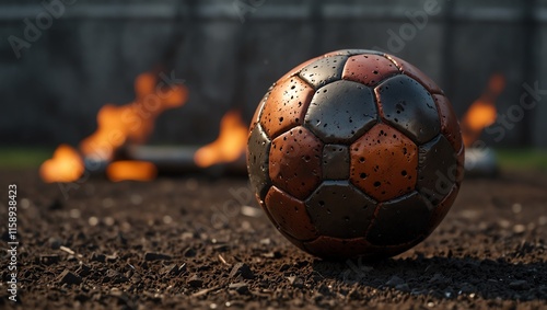 soccer ball on the ground