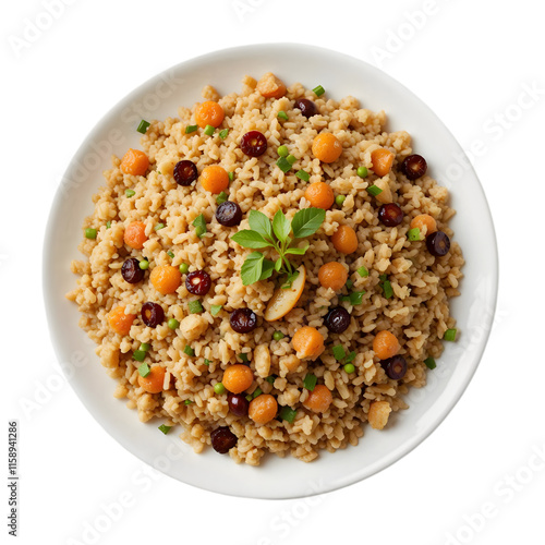 Delicious and Healthy Rice Dish with Kidney Beans and Peas