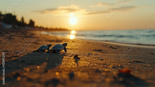 Baby Turtles Sunset Beach