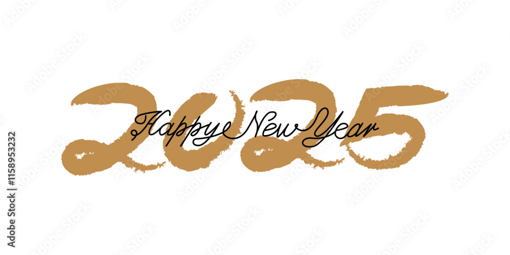 2025 happy new year illustration. New year decoration Calligraphy. Vector illustration. 2025 happy new year illustration. New year decoration Calligraphy. Vector illustration.