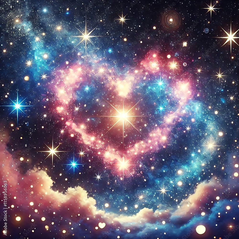 background with stars happy valentins day background with stars happy valentins day