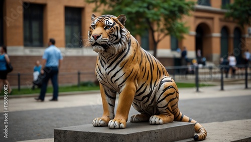 tiger on the roof