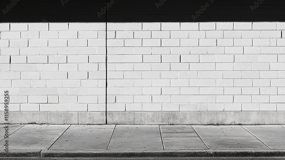 Fototapeta premium Minimalistic scene of a person gazing straight at a blank wall, emphasizing simplicity, solitude, and introspection. The plain background highlights the stark and contemplative mood, ideal for themes 