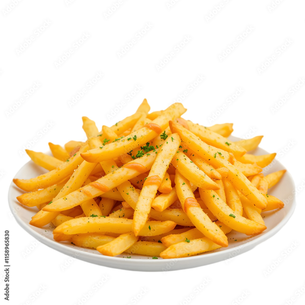 A Delicious Pile of Golden French Fries A Delicious Pile of Golden French Fries