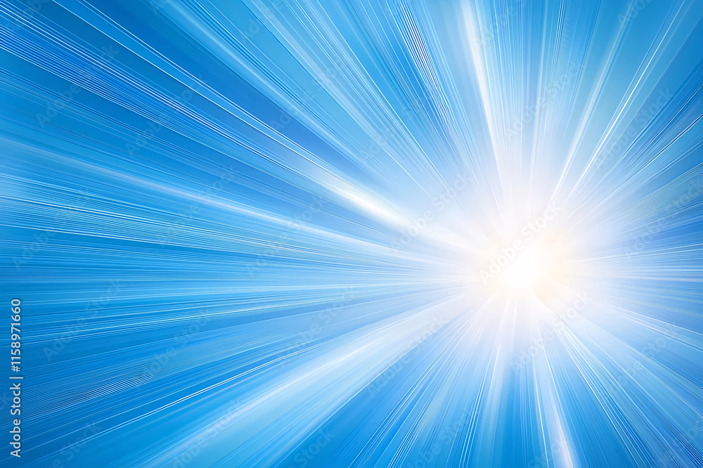 Abstract blue light burst background. Abstract blue light burst background.