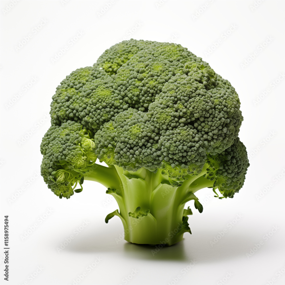 Fresh Broccoli Floret Green Vegetable Healthy Food Studio Shot Fresh Broccoli Floret Green Vegetable Healthy Food Studio Shot