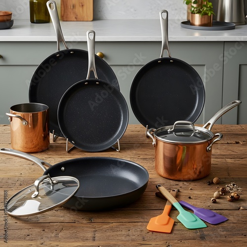 Obraz na płótnie cooking pots and pans