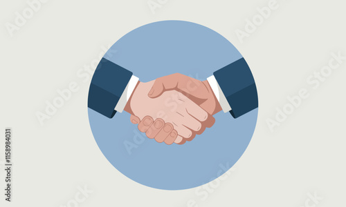 Business people hand shake for business deal, partnership of bonding in business, Shaking hand icon in dealing business of organization friendship.