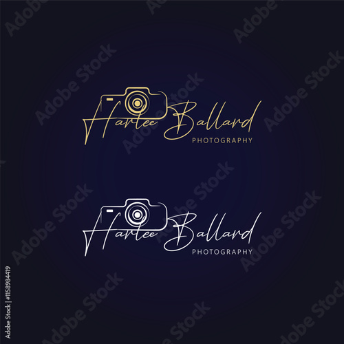 Logo template photography studio, photographer, photo