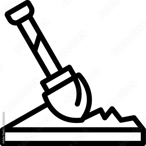 Trench Digging Icon