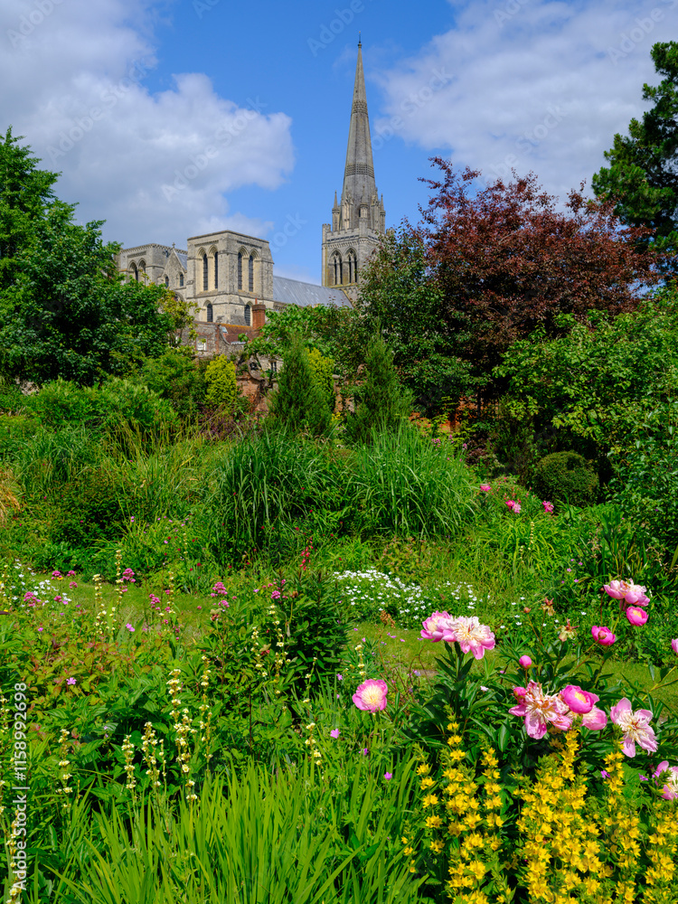 Chichester Cathedral from the Bishop's Palace Garden Chichester Cathedral from the Bishop's Palace Garden