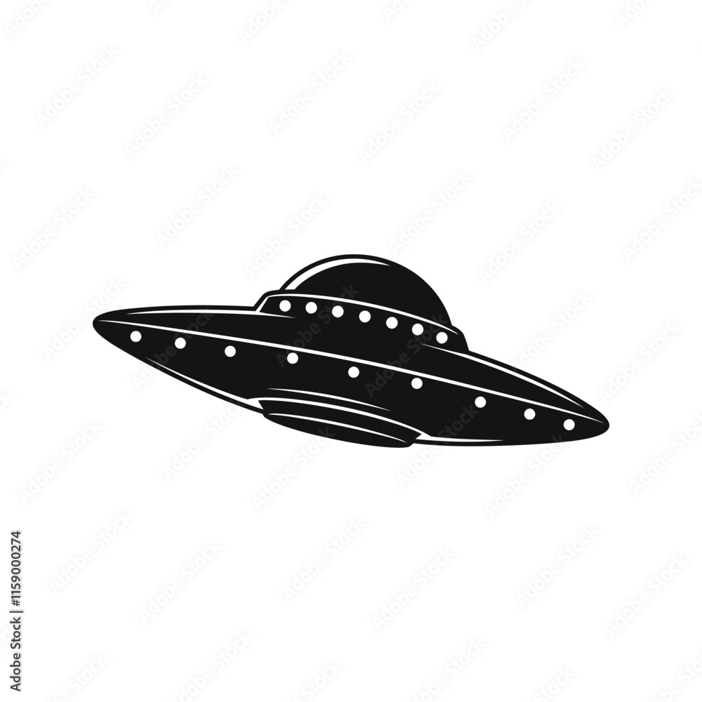 ufo silhouette vector design art illustration ufo silhouette vector design art illustration