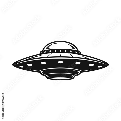 Ufo silhouette graphic silhouette 