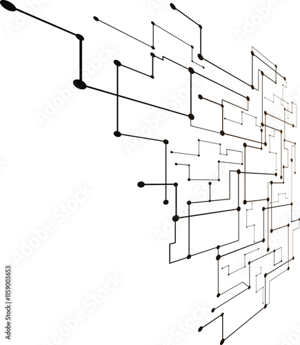 computer chip concept of network background.