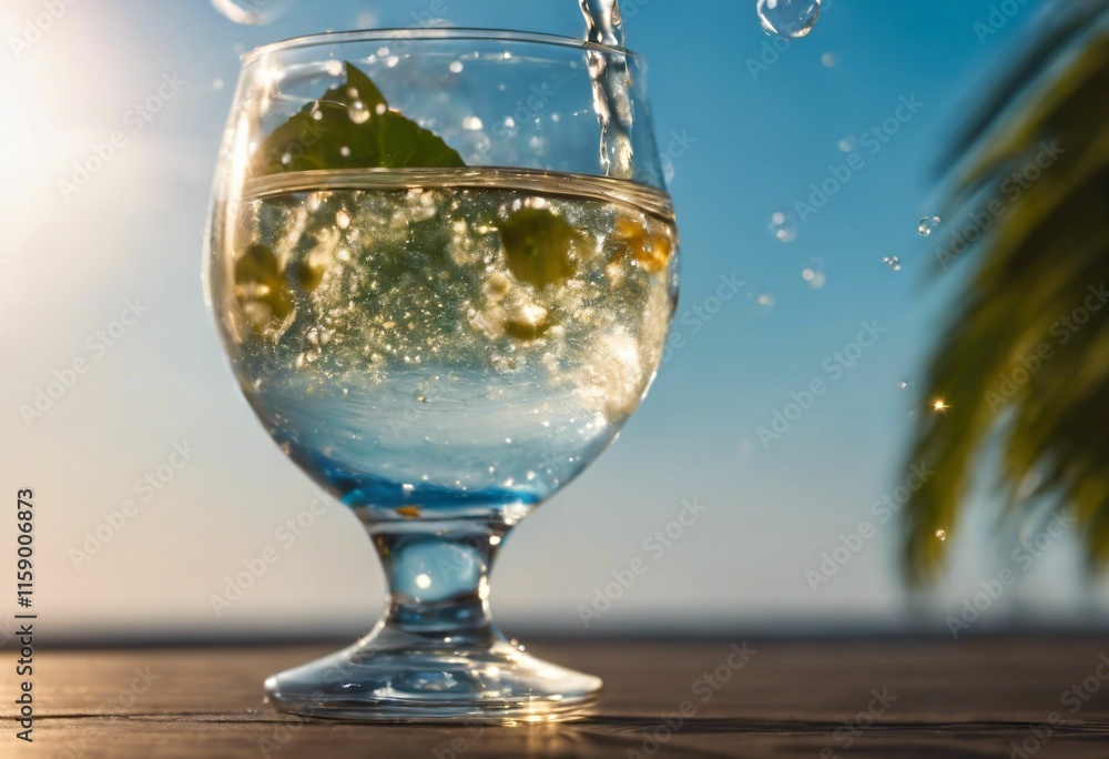 custom made wallpaper toronto digitalRefreshing cocktail against a beach backdrop