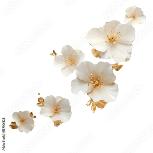 A collection of beautiful roses with green leaves and leaves 